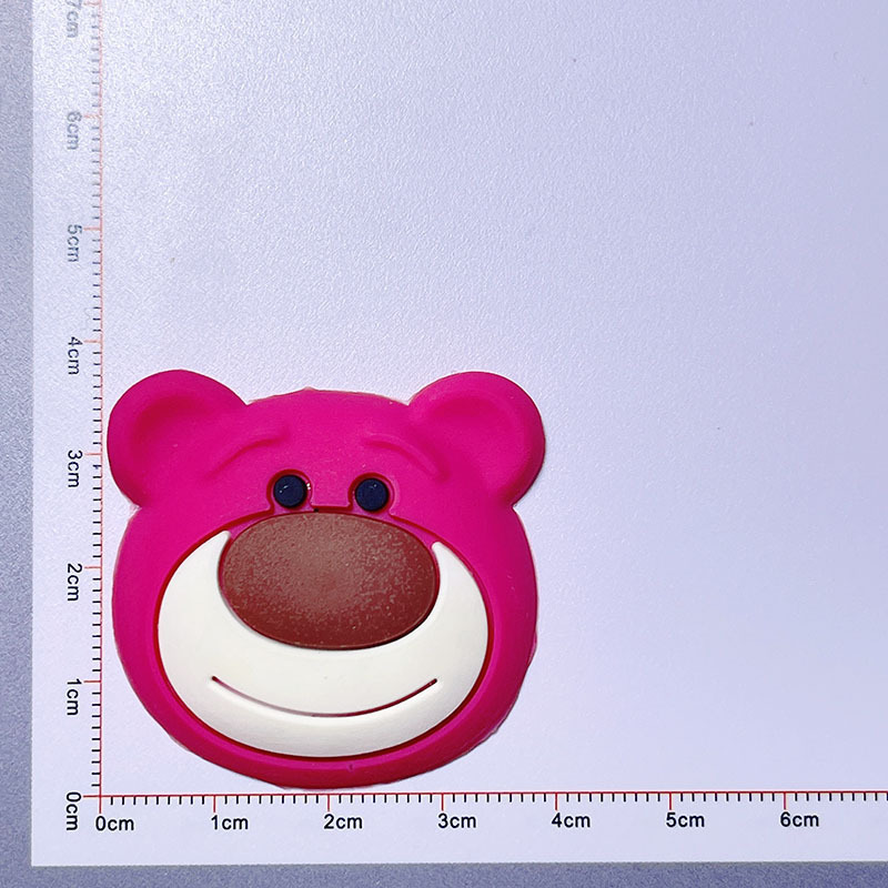 Juego de colores para niños tejido lindo invencible Perro Amor PVC pegamento flexible accesorios de joyería intestino grueso anillo de pelo caja de almacenamiento parche