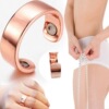 Magnetic golden ring with stone, Amazon, European style, pink gold, wholesale