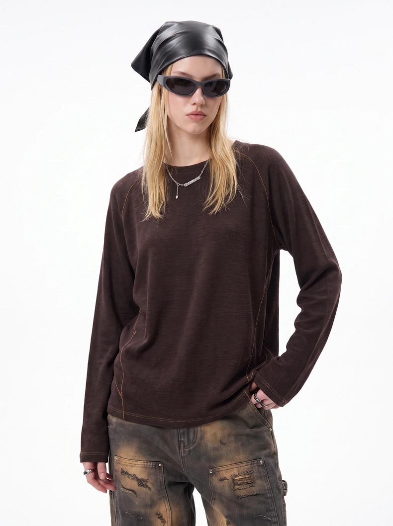 Inflation Color-Block 100g Long-Sleeve Tee