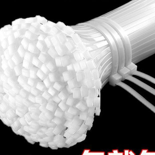 Self-Locking Nylon Cable Ties, Strong Plastic Fasteners, Black and White Large Bundles, Industrial-Grade Cable Ties, Widened for Doors and Windows