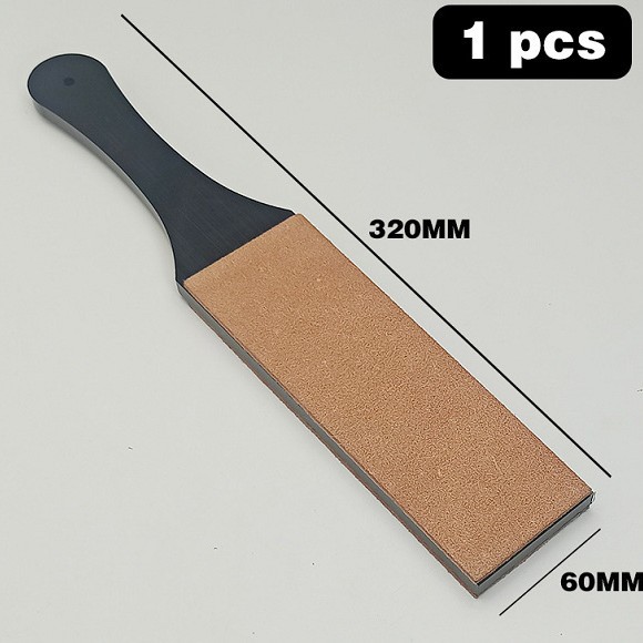 검은 손잡이 노란색 가죽 스트립 320mm