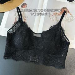 美美美每天都美~法式三角美背抹胸无痕杯细肩带大胸显小超薄文胸