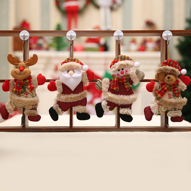 クリスマスクリスマスツリー部品クリスマス人形ダンス老人雪だるま鹿熊布人形ペンダントプレゼント|undefined