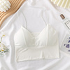 Summer silk sexy sports bra, T-shirt, underwear, lifting effect, V-neckline