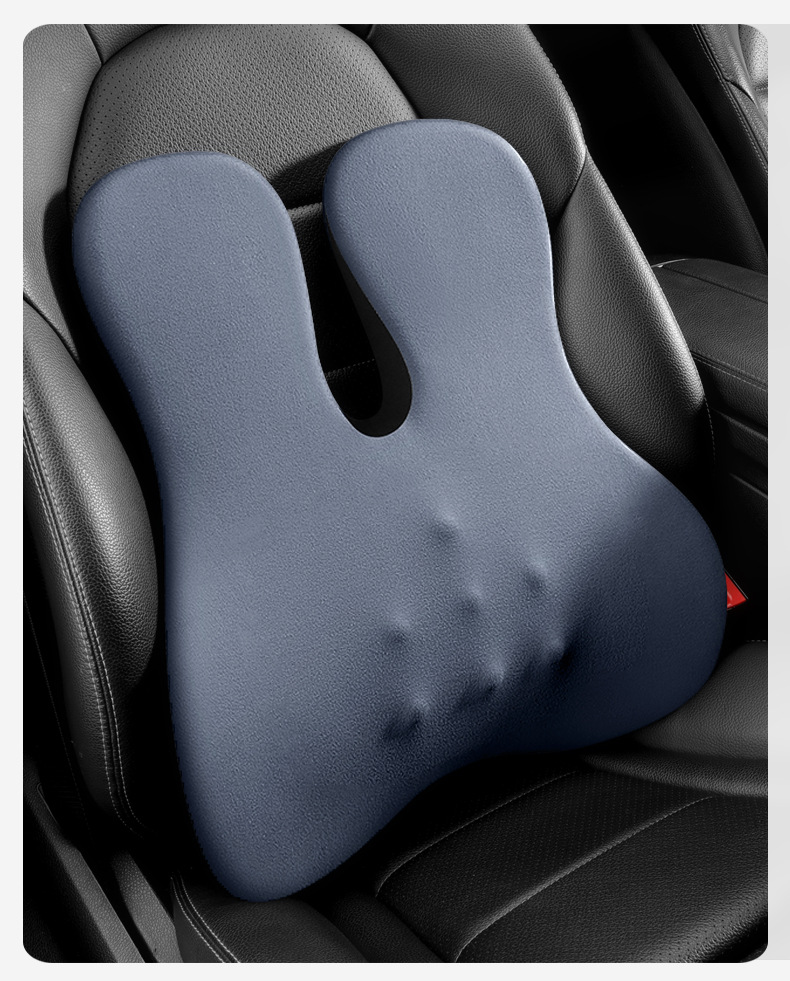 Car Winter Heating Lumbar Support Cushion Seat Backrest Driver Cushion Waist Support Pad Car Lumbar Support