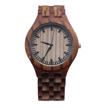 TJW-Z016木質手表男士商務歐美風石英手表腕表