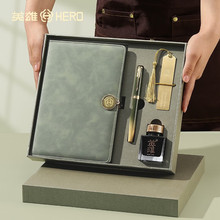 HERO/英雄钢笔礼物毕业送礼金夹笔成人练字商务礼盒可刻字刻LOGO