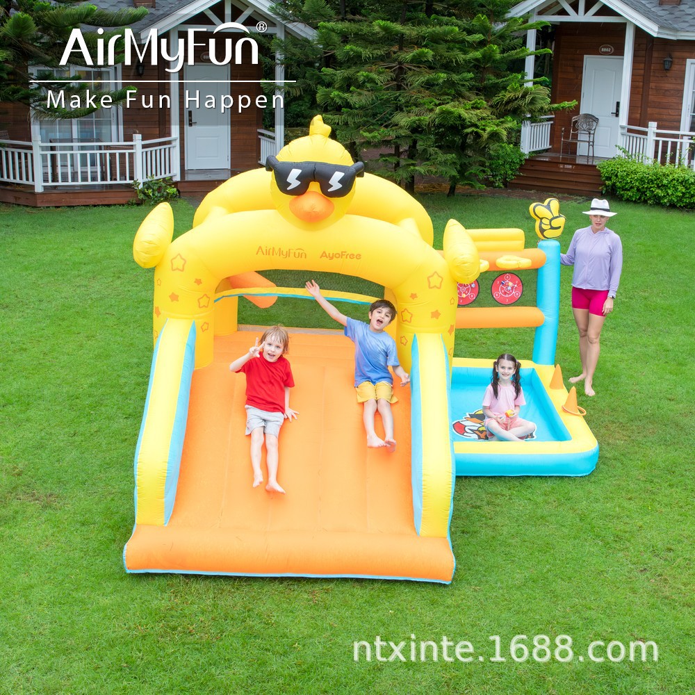 AMF infláble castillo infantil infláble casero cama trampolín interior y exterior castillo infantil casero tobogan de agua infláble