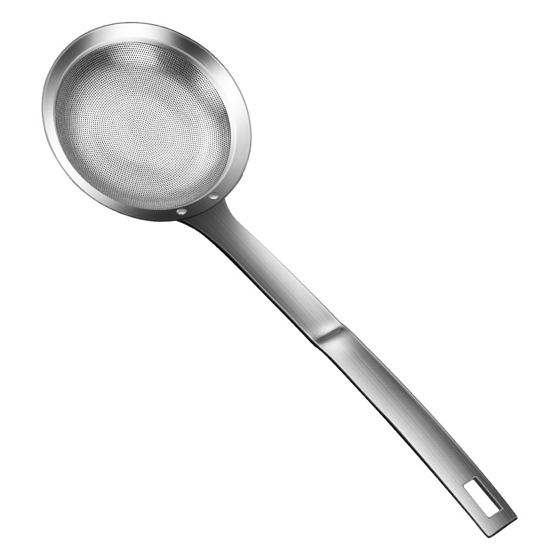 304 de acero inoxidable Skimmer filtro de aceite ultra-denso cuchara de separación de aceite eliminación de espuma colador hogar cocina cuchara de filtro de leche de soja