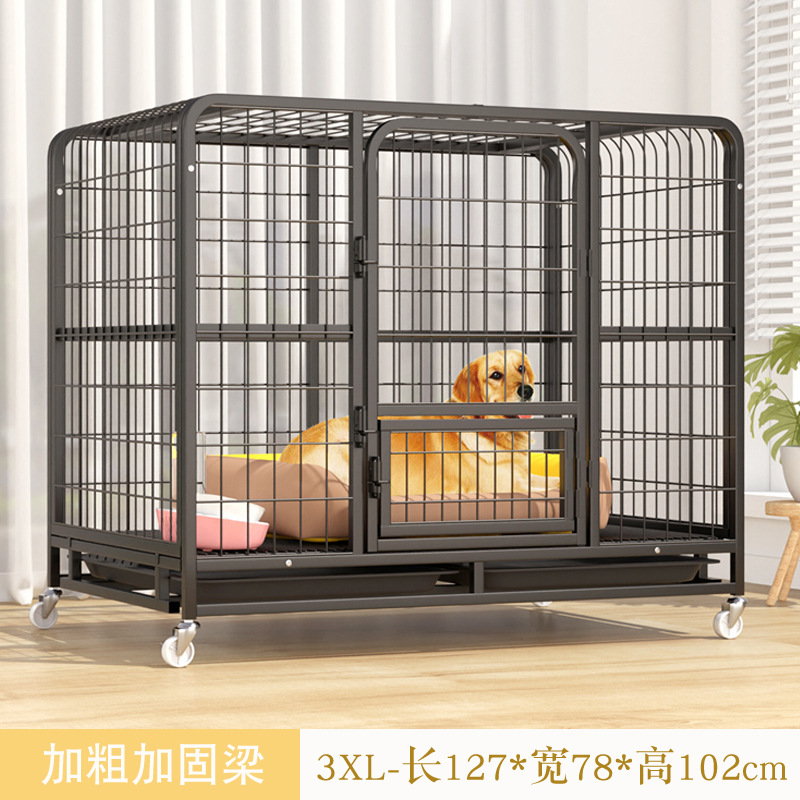 Jaula de perro grande jaula de perro mediano con separación de inodoro hogar interior y exterior jaula de Labrador Golden Retriever