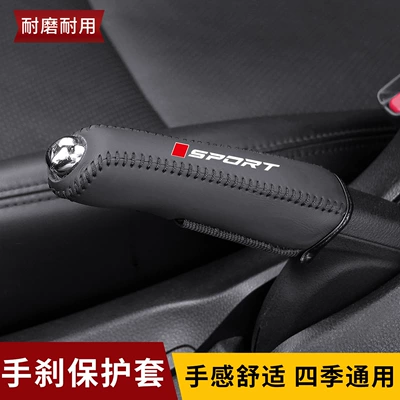 Genuine Leather Handbrake Cover Sport: Sürətlər qutusu və əl tormozu başlıqları