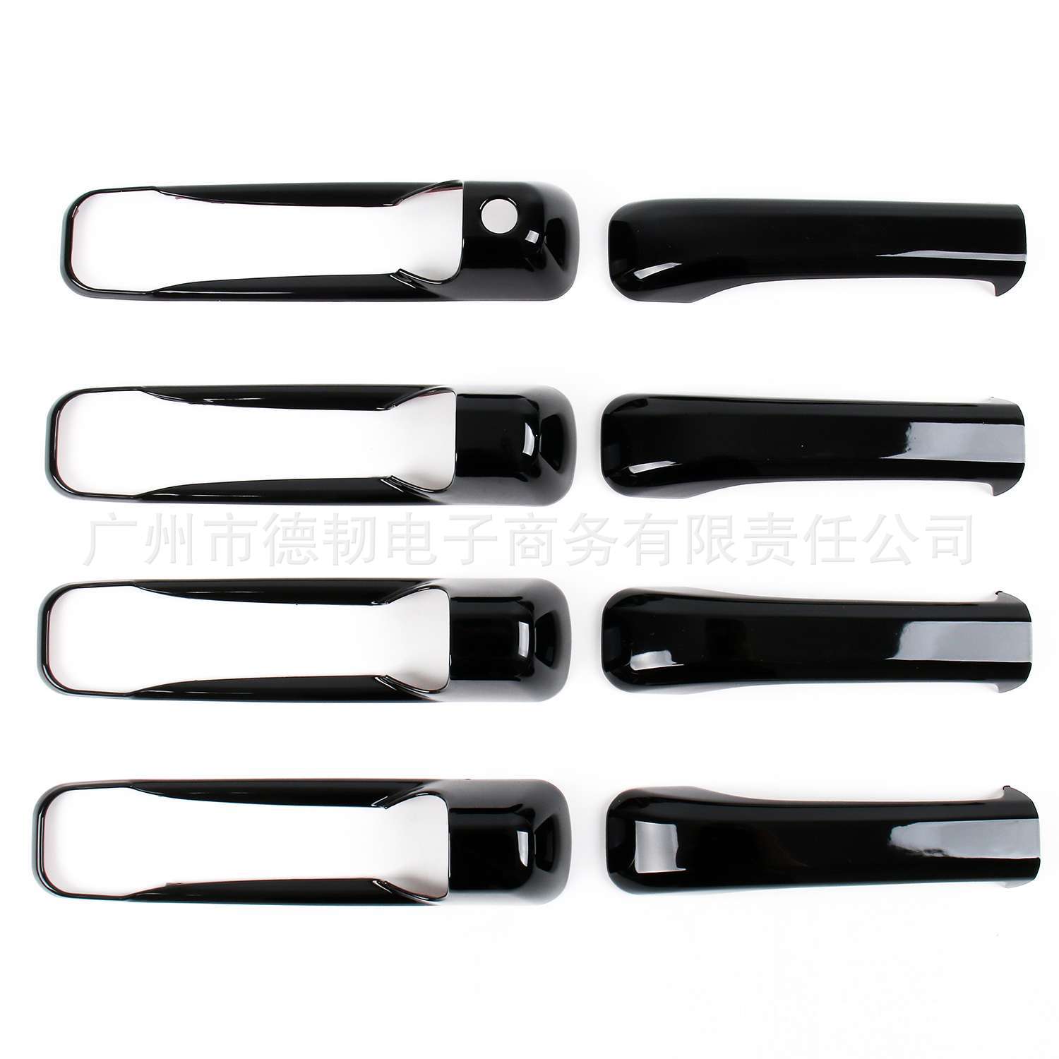 Suitable for 09-18 Dodge Ram 1500 2500 Bright Black Handle Sticking Ram Door Handle Decoration