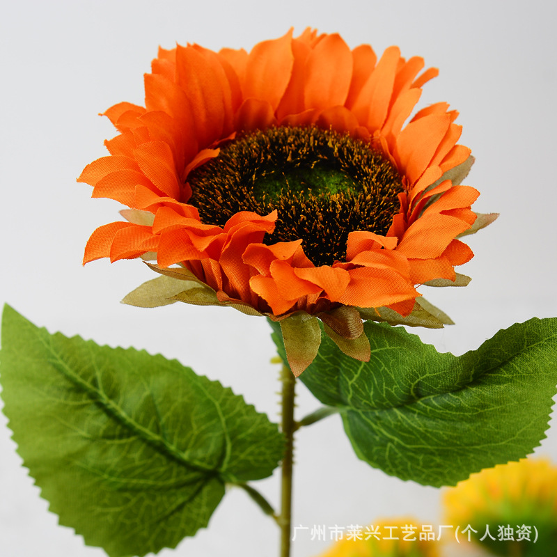Simulación latina girasol flores de sol decoración para el hogar flores falsas tela de seda flores rojas accesorios de fotos de picnic al por mayor