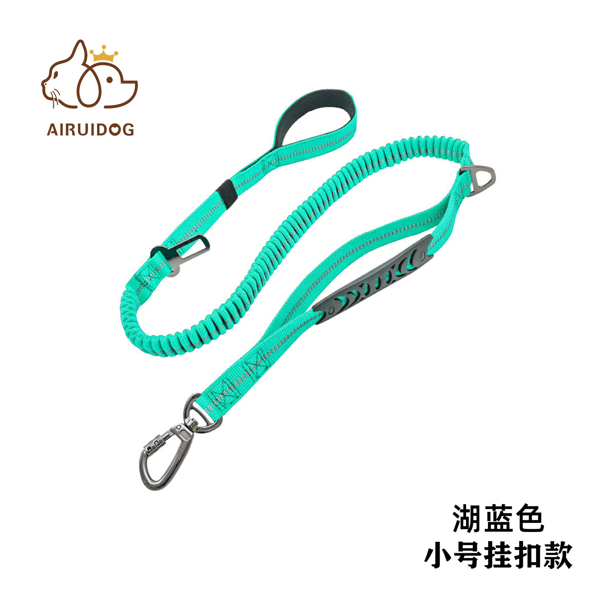 Botón colgante pequeño azul lago