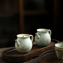 晴先生志野花口壶挑雪手工茶壶小巧实用功夫茶具景德镇陶瓷单壶