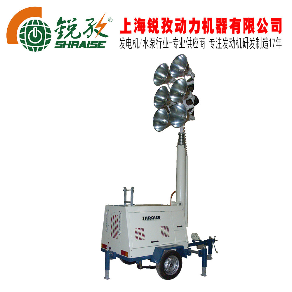 照明灯车汽油柴油LED/卤素可移动升降机械便携多功能应急照明
