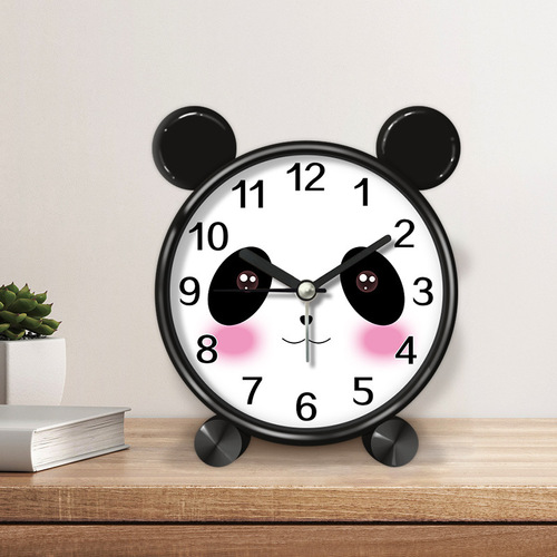 Frog Cartoon Alarm Clock Student Dedicated Bedroom Children's Room Desktop Clock Silent Cute Children's Small Alarm Clock Wholesale