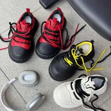 2025秋季新款质感时尚甜酷百搭学院风小白鞋女运动休闲风面包鞋