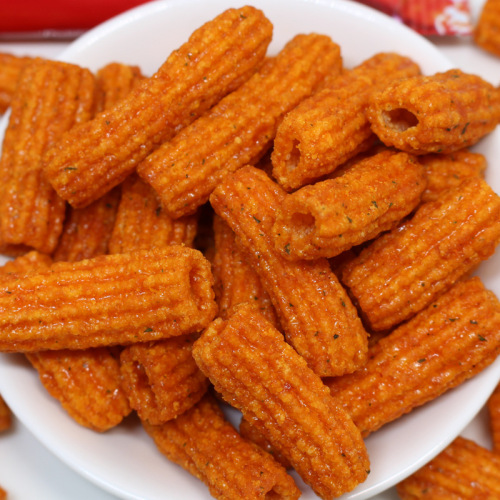 Korean imported nine-day sweet and spicy fried rice cake strips 100g/bag spicy seaweed-flavored puffed snack