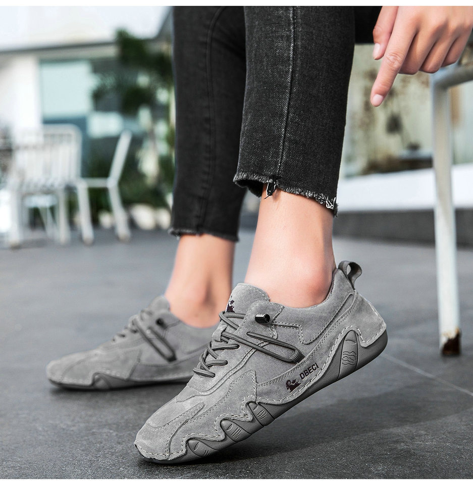 Giày thể thao da thật unisex cổ thấp mũi tròn, đế cao su, phong cách năng động — 662-3 mặt Da Màu Hồng, 662-3 mặt da màu cát, 662-3 mặt da màu nâu, 662-3 mặt da màu xám chi tiết 24