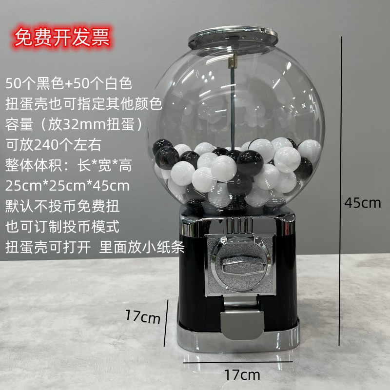 Pequeña máquina comercial de gashapon, máquina de pelota elástica, máquina de juguetes de escritorio para niños, máquina redonda de dulces, máquina interactiva que funciona con monedas