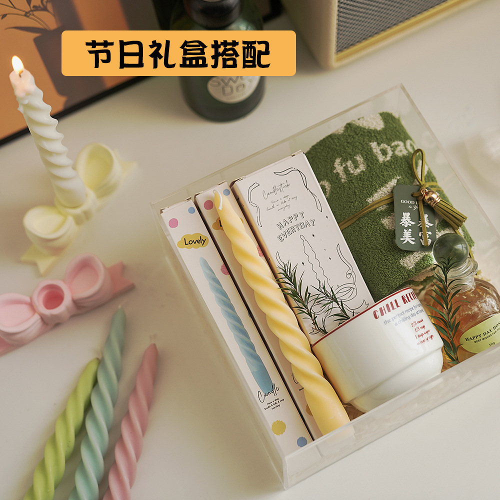 Espiral de cera de incienso nicho de alto nivel de alta calidad regalo de mano regalo transfronterizo cera larga adornos de perfume hechos a mano