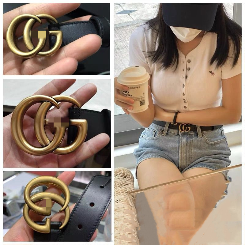 Qadın dəri kəmər, 3 sm enli, vintage toka modeli
