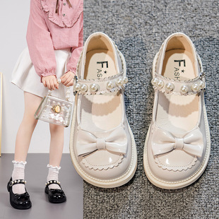 Girls' Shoes Princess Shoes 2024 Spring New Children's Shoes Small Leather Shoes Baby Girls Performance Shoes Autumn Single Shoes