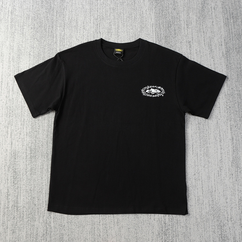 欧米のニッチなトレンドブランド、タイマー柄プリントが人気の万能半袖Tシャツ、夏らしいゆったりとしたカジュアルな半袖|undefined