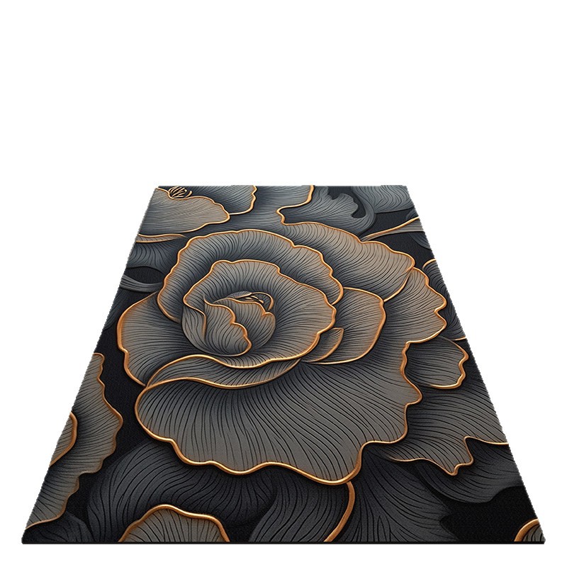 Flower-style americano transfronterizo esterilla de barro de algas esterilla de piso de baño puerta de absorción de agua esterilla de baño anti-deslizante esterilla de baño anti-sucio