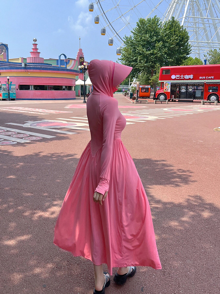 Áo chống nắng mùa hè cho nữ 2024 mới băng lụa mỏng thoáng khí chống tia cực tím dài vừa quần áo chống nắng áo khoác mỏng