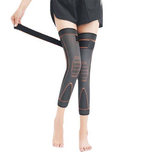 Lengthened sports knee pads for men and women, knee joint protectors, leg pads, running paint cover straps, warm protective gear