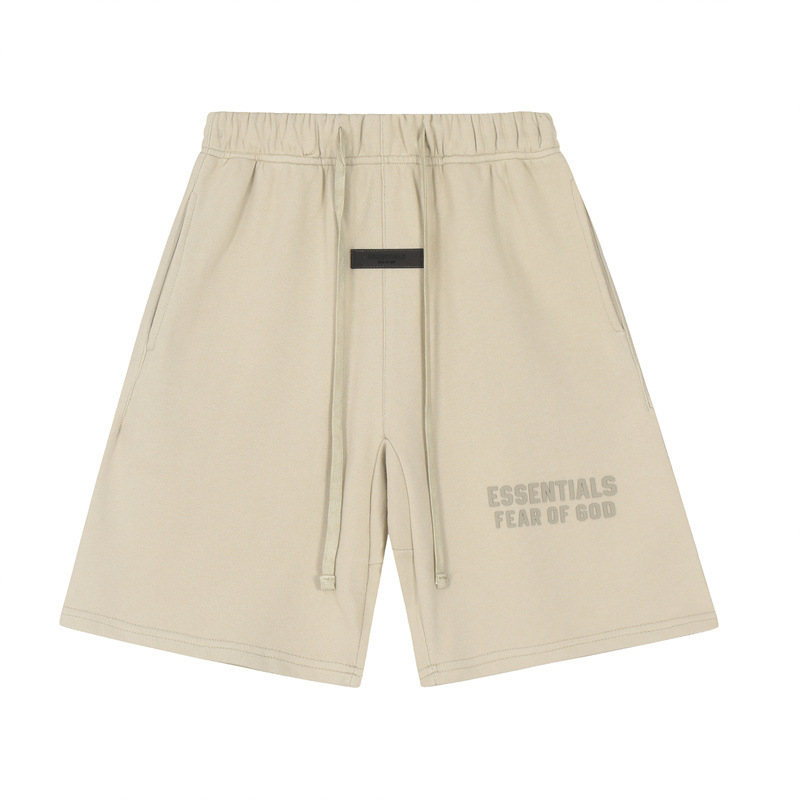 FOG ESSENTIALS Temporada 8 Doble línea de alta calle letras casuales sueltas impresión de silicona pull-out pantalones cortos de moda para hombres image 9