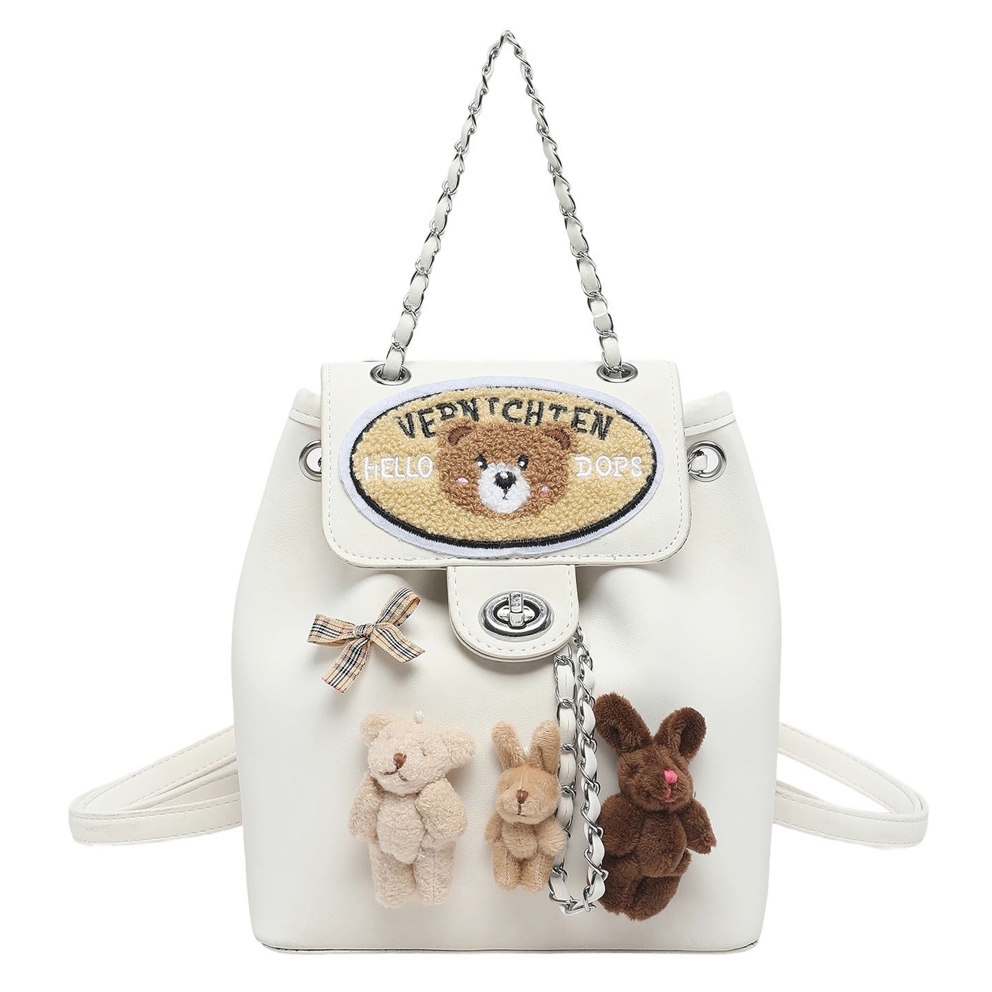 Mini mochila popular de moda femenina nueva mochila de dibujos animados Bear Nichong 2026 viaje de verano lindo japonés
