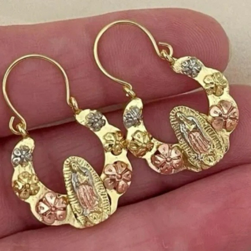 European and American Cross-Border E-Commerce New Products Hot-Selling Women's Earrings Aliexpress Popular Retro Fashion Creative Women's Earrings