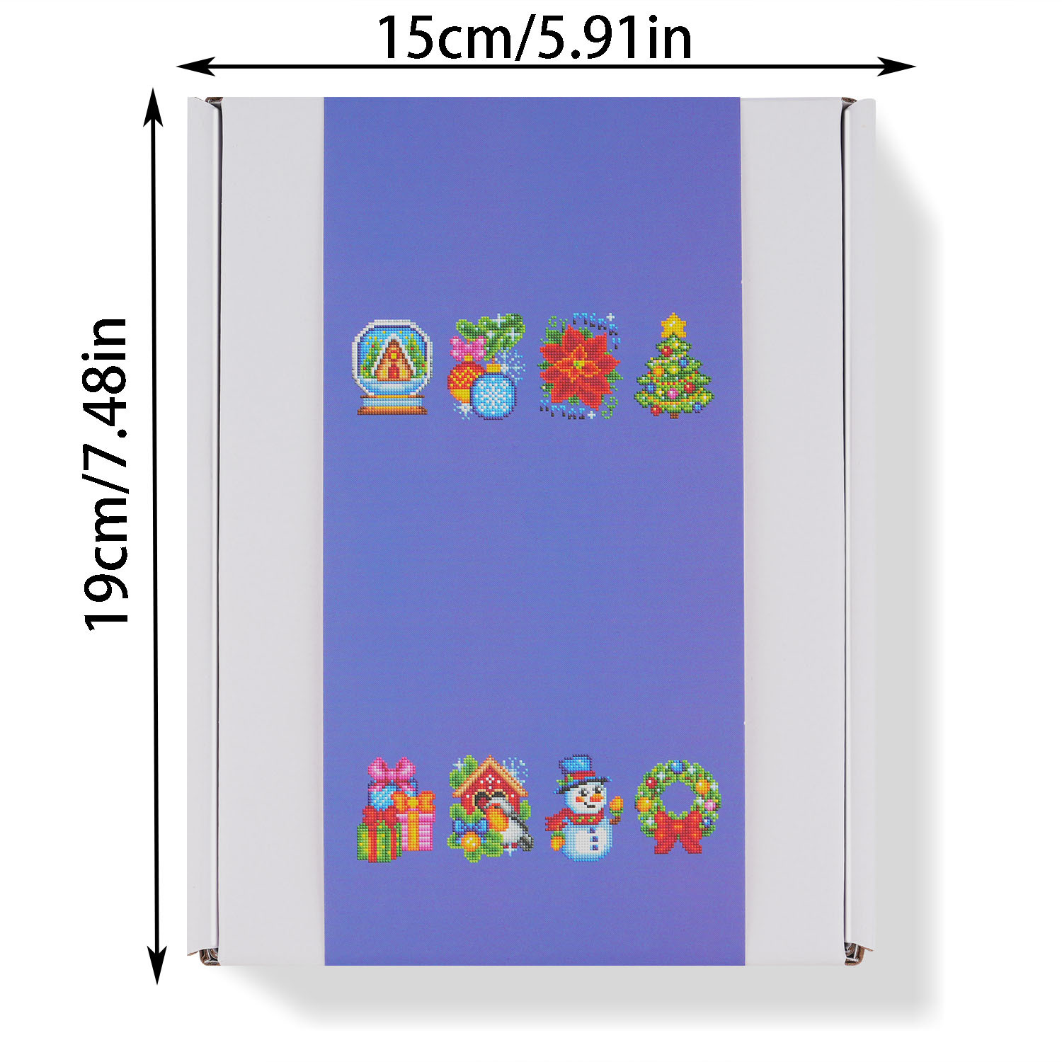 Diamante 5D transfronterizo 5 * 7 pulgadas sin marco nuevo conjunto de navidad accesorios de copo de nieve serie de navidad estación independiente