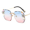 Trend sunglasses, square glasses, 2021 collection, gradient