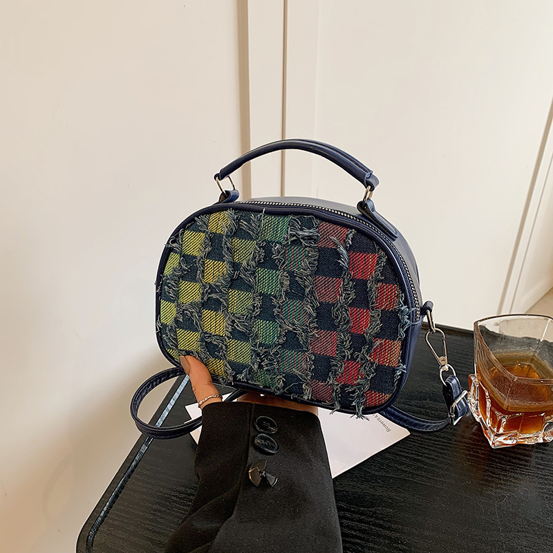 2025 diseño de moda extranjero personalidad casual estrella gradiente denim cadena de hombro bolso de mujer