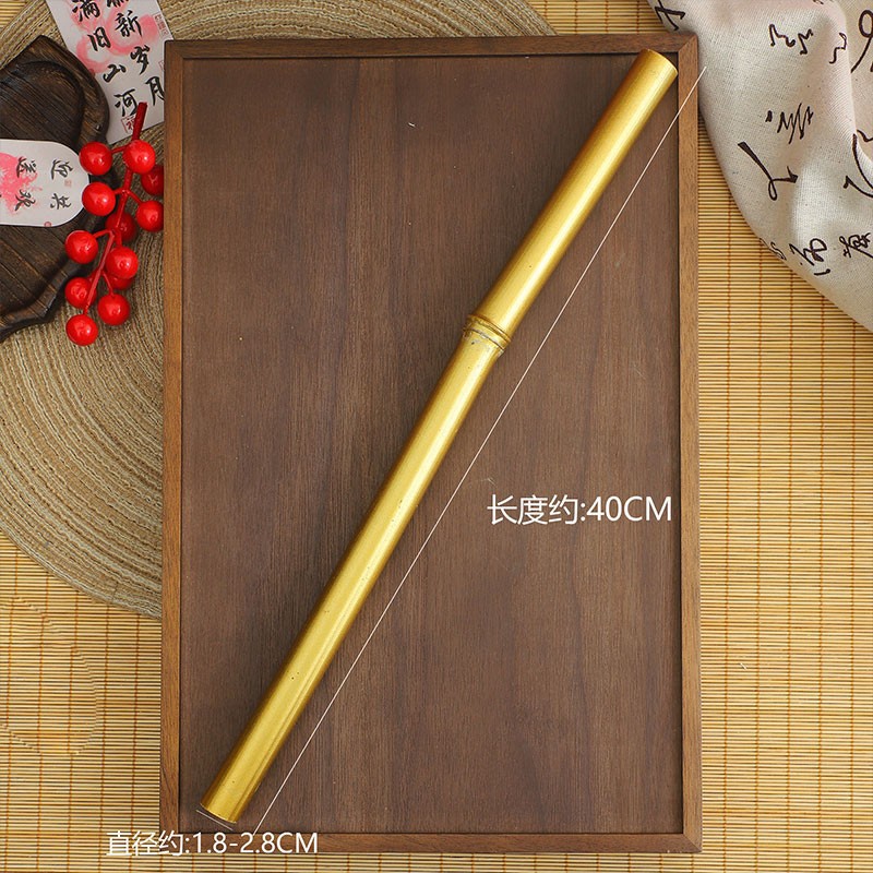 Fiestas de Año Nuevo material de bambú dorado decoración floral caja de flores decoración bucket bucket embalaje paisajismo ornamentos