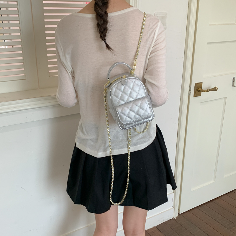 Mini mochila de hombro para mujeres 2026 nueva moda diaria sensación de rango bolso portátil pequeño bolso de hombro ligero cadena image 4