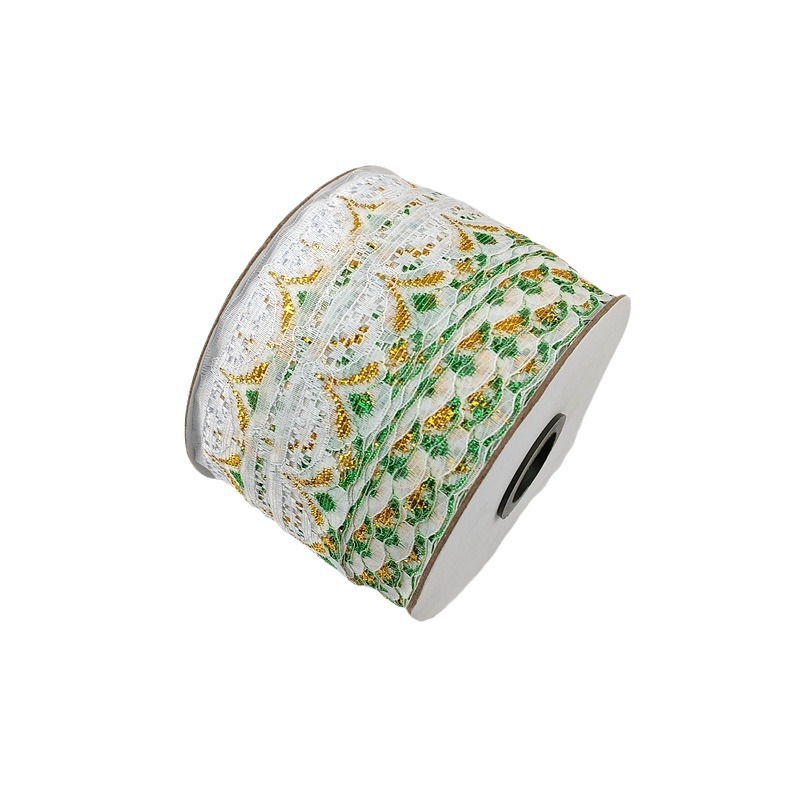 Estilo étnico color oro encaje plata encaje Ropa Accesorios niños muñeca falda Accesorios