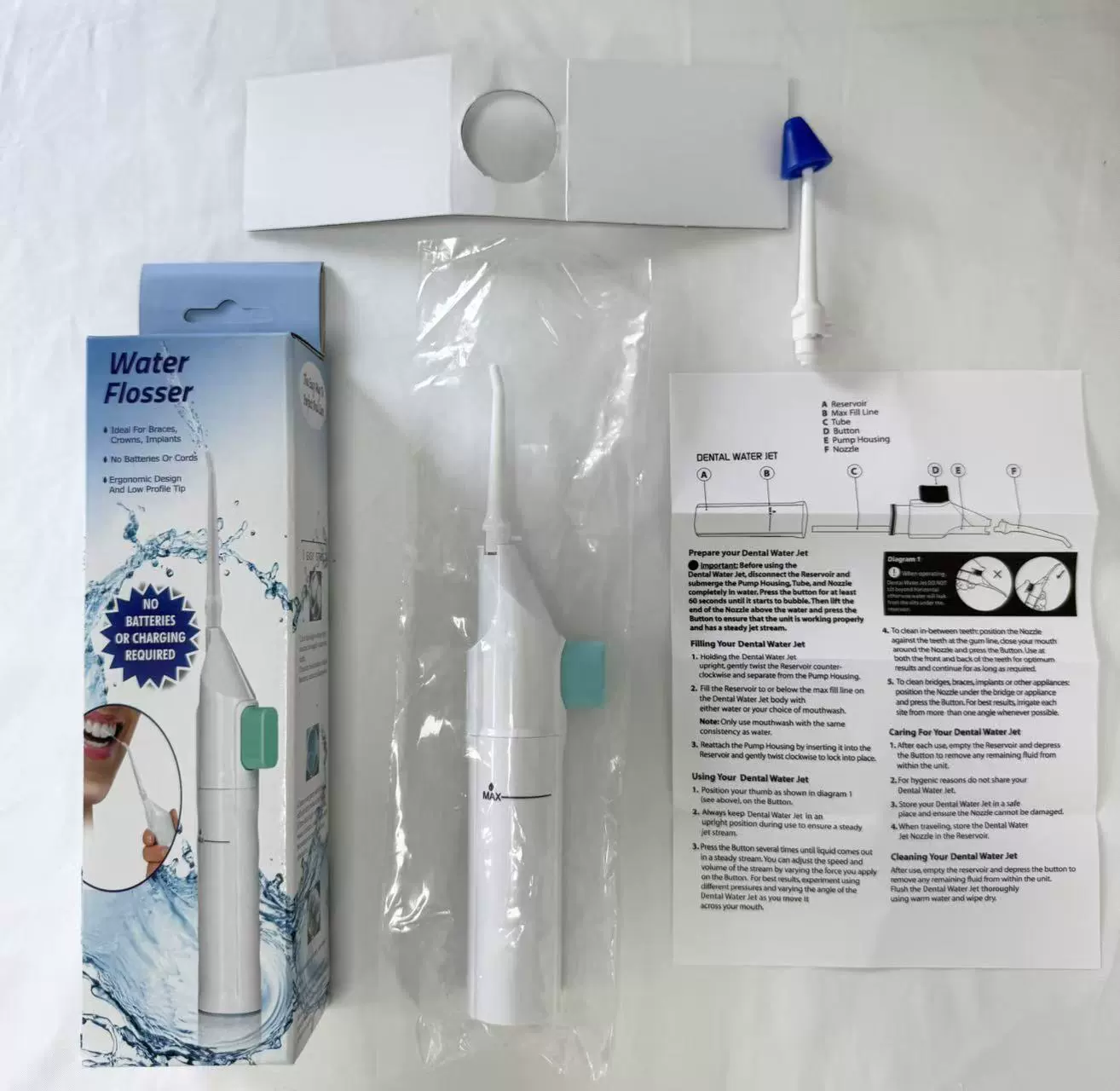 E -commerce live product Water FLOSS tooth washing device portable manual high -pressure teeth