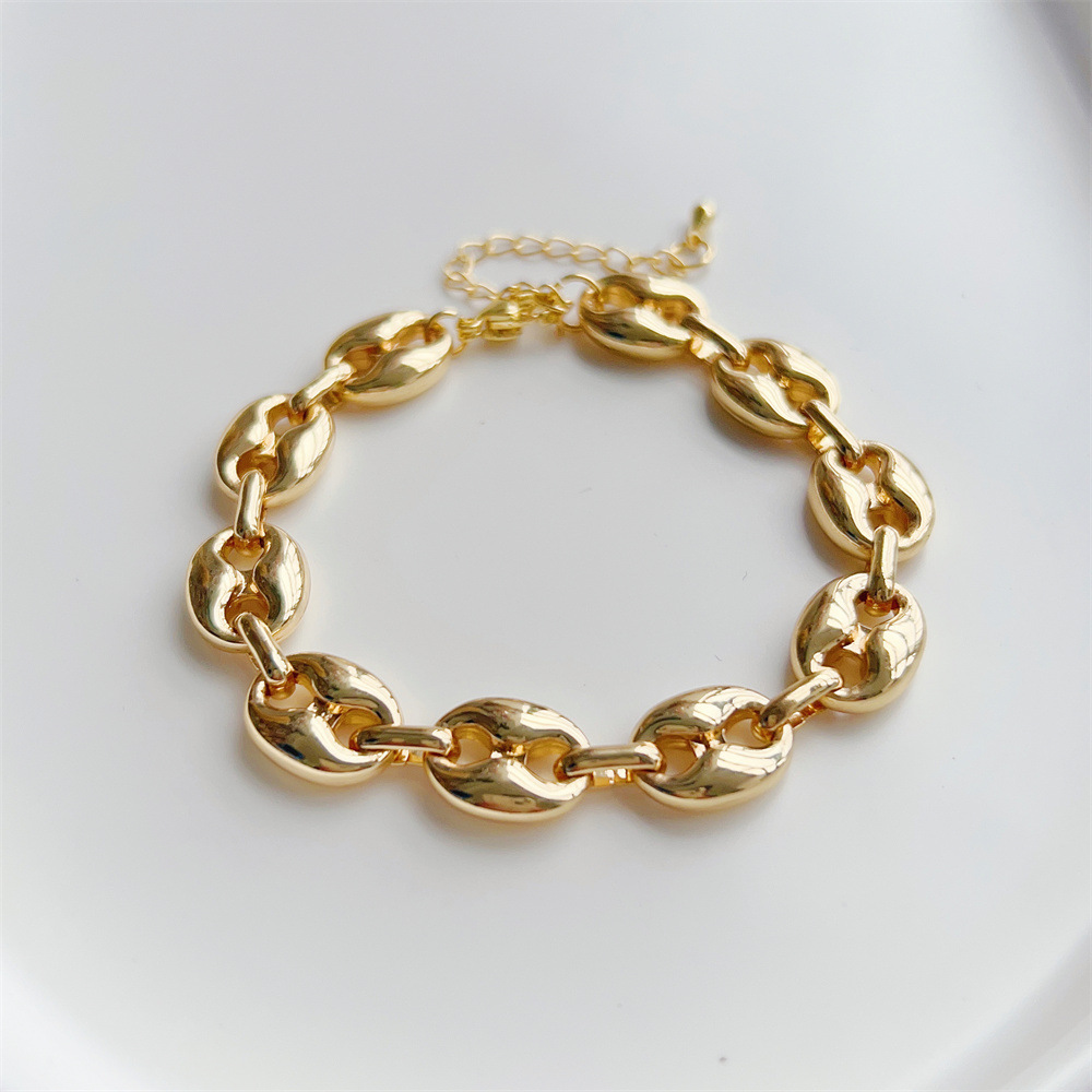 Geometric Pattern Lady Ethnic Style Geometric Freshwater Pearl Soft Clay Copper Bracelets