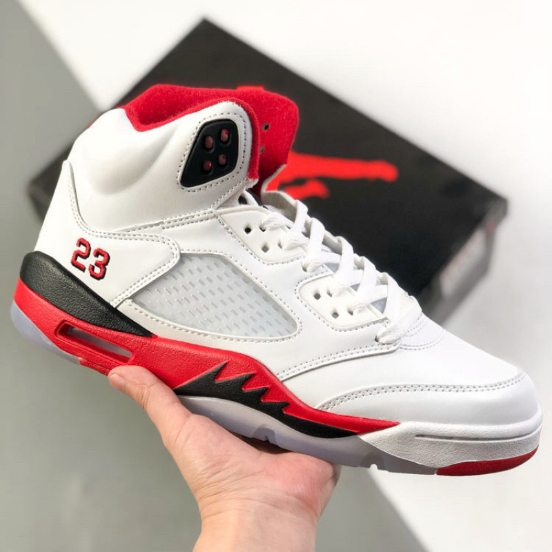 Putian shoes pure original AJ5 practical basketball shoes for men, NY co-branded casual sneakers, Jordan 5 wide version large size sports shoes