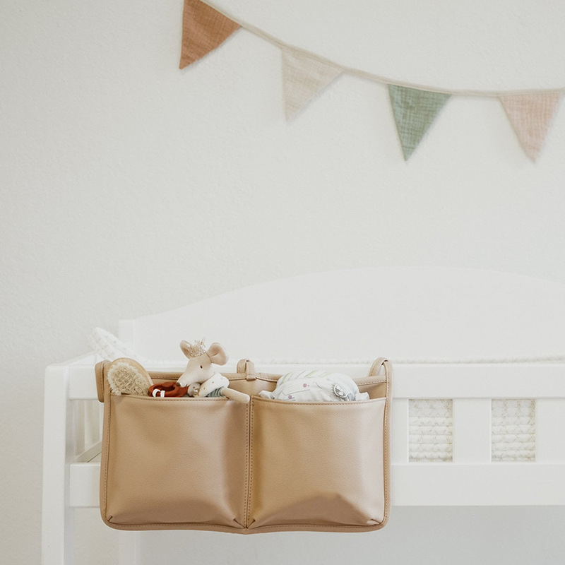 아기 침대 옆 장난감 병 보관 가방 편리한 아기 기저귀 보관 가방 기숙사 침대 옆 보관 가방
