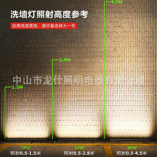 Customized New Product Led Outdoor Waterproof Hotel Outline Bridge Square Park Lighting Project Wall Washer