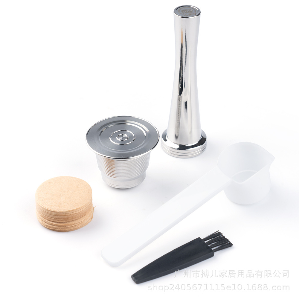 热销可填充重复使用咖啡过滤器胶囊杯搭配咖啡滤纸咖啡滤网易清洗