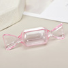 Cartoon small plastic earrings, necklace, cute storage box, wholesale