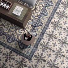 法式复古花砖200X200厨房餐厅咖啡厅楼梯过道拼花地砖卫生间瓷砖
