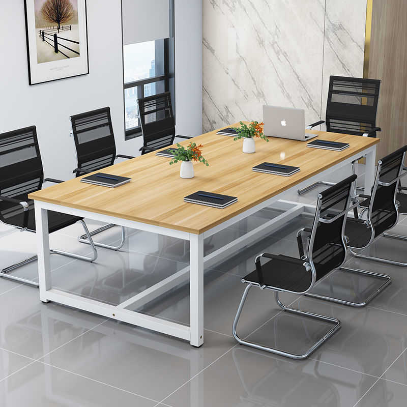 Mesa de conferencia Mesa rectangular Escritorio moderno simple Mesa de escritorio ejecutivo simple Mesa de negociación Mesa larga Mesa de entrenamiento